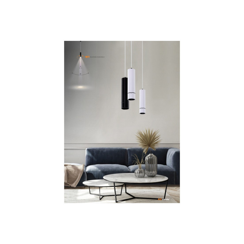 Luminaire Design suspendue GALILEO LED 15W 3000K 12-35° - noir