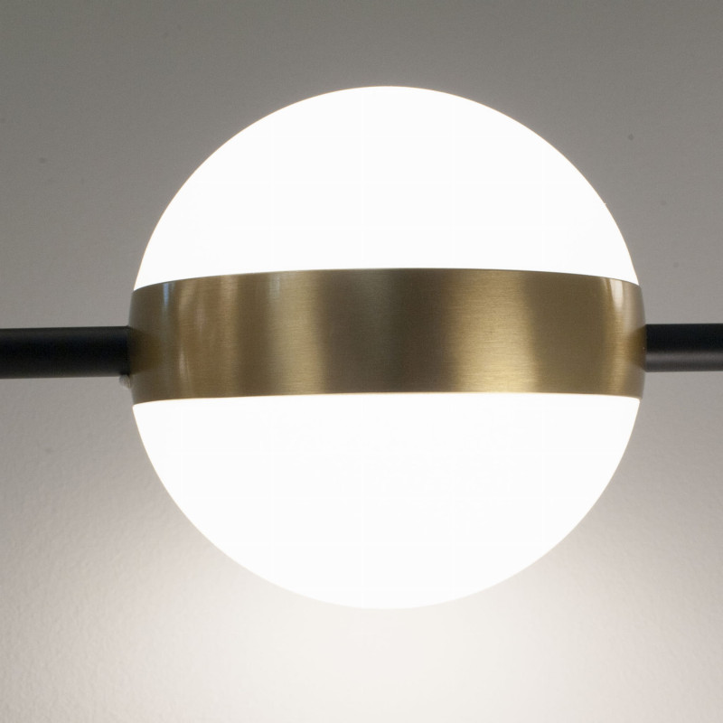 Luminaire Design suspendue CUBA LED 32W 3000K - noir / or