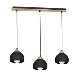 Lampe Suspendue design DAMA 3xE27 - noir