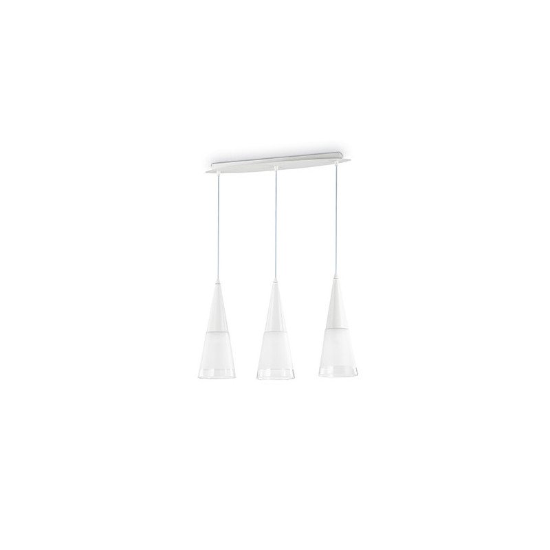 Suspension luminaire design CONO SP3 E14 blanc