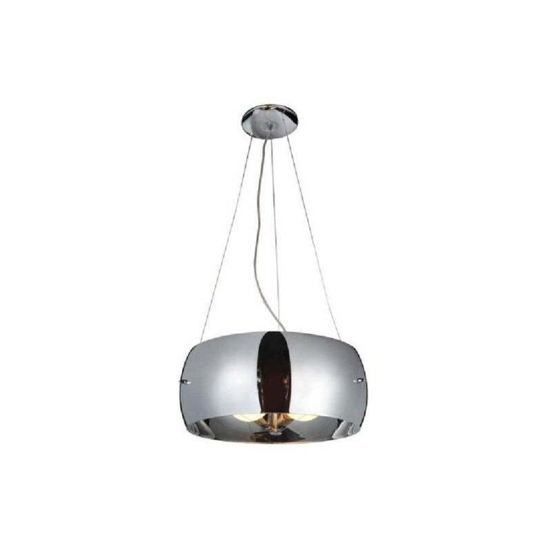 Lampe en suspension abat jour Design COSMO E27 3x60W chromé