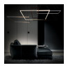 Lampe Design suspendue EDO LED large 35W noir ou blanc