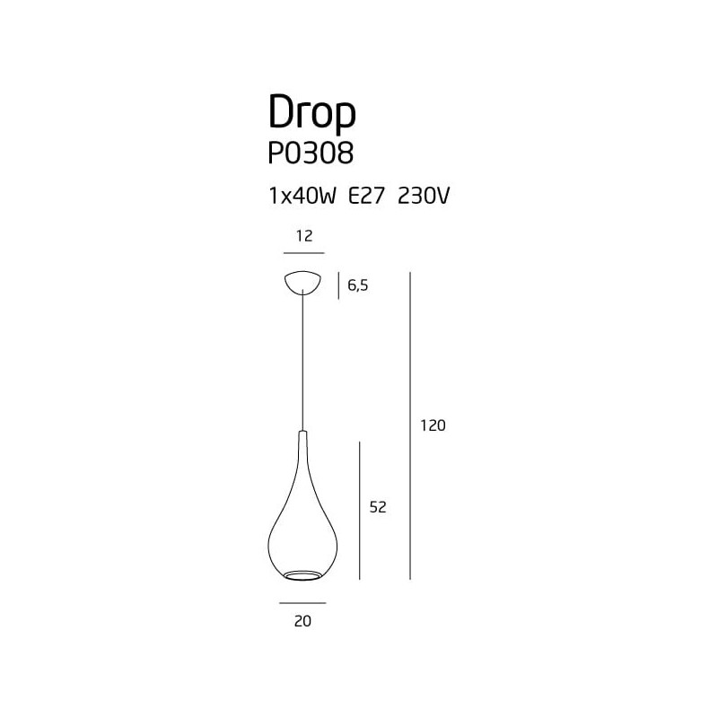 Suspension design DROP E27 - or