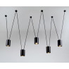Lampe Suspendue design Dohar VIWIN 5xGU10 ES111 - noir