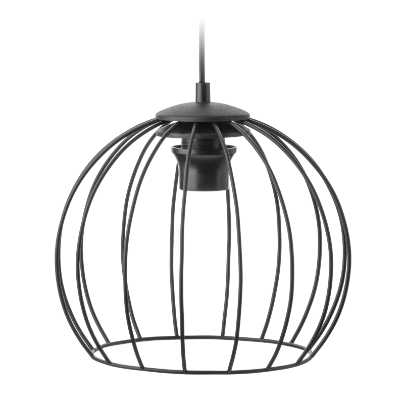 Suspension design DUNIA 3P 3xE27 - noir / fumé