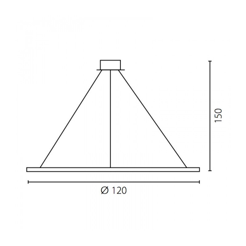 Luminaire Design suspendue ECHO Indoor 120 LED 48W 3000K