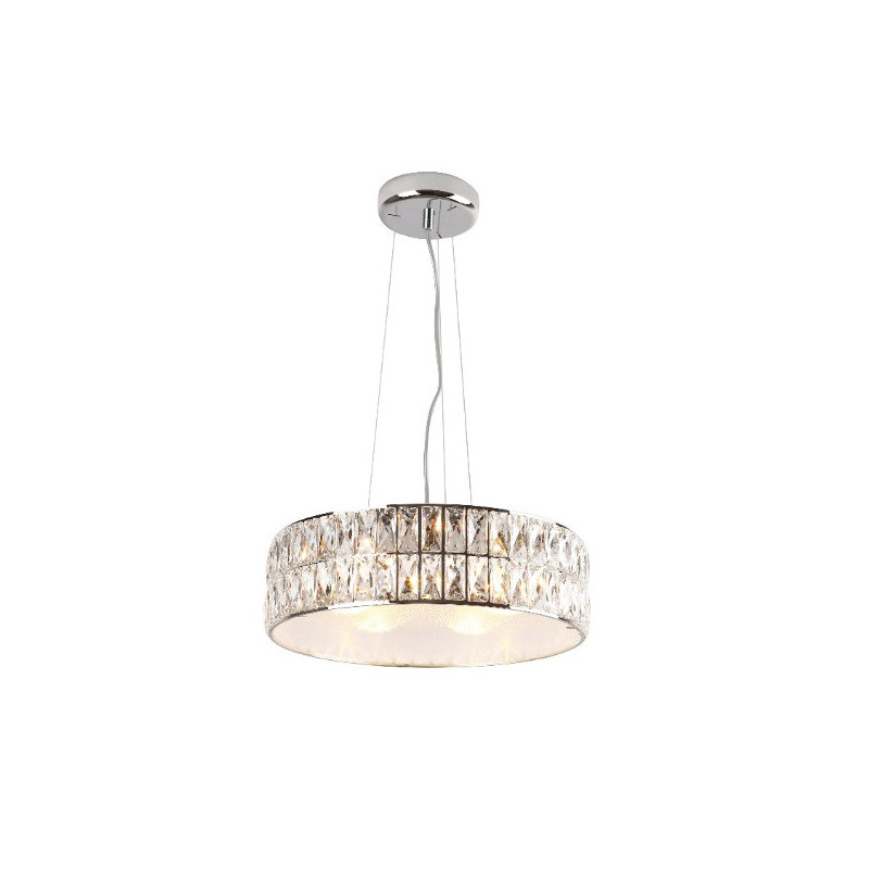 Lampe suspendue DIAMANTE 5xG9 - chrome / transparent Cristal