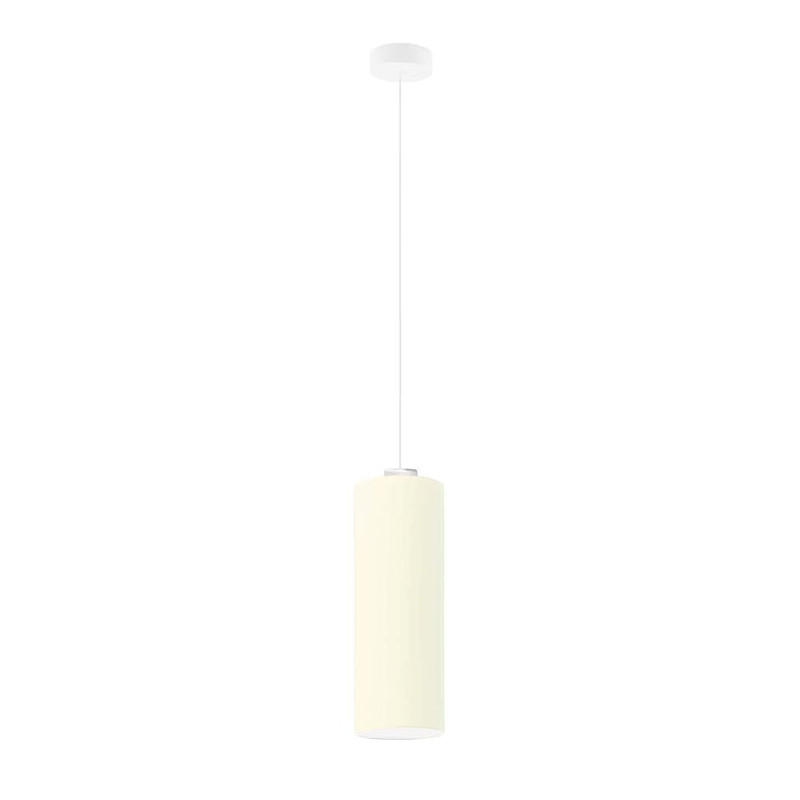 Suspension luminaire design DENVER E27 - blanc / écru