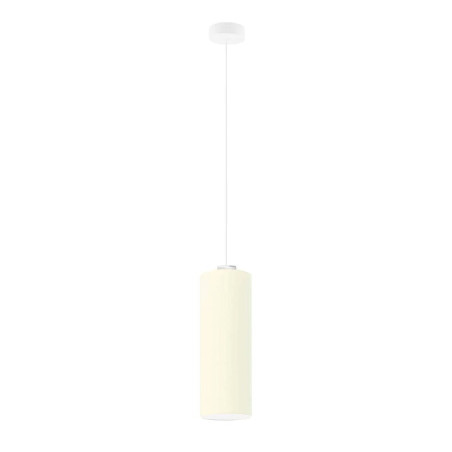Suspension luminaire design DENVER E27 - blanc / écru