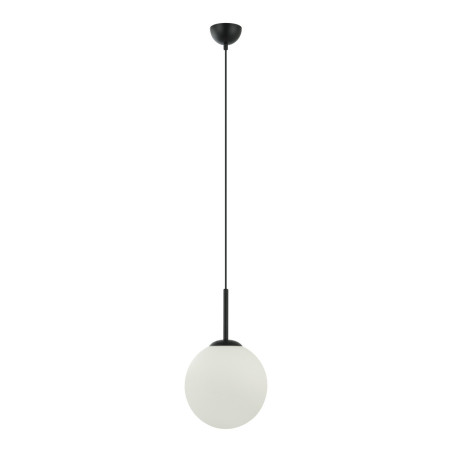 Suspension luminaire DEORE M E27 - noir / blanc