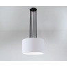 Lampe Suspendue avec abat-jour DOHAR IHI E27 - noir / blanc