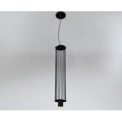 Lampe Suspendue design DOHAR IHI 8xG9 - noir / noir