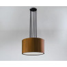 Lampe Suspendue avec abat-jour DOHAR IHI E27 - noir / cuivre