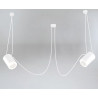 Lampe Suspendue design Dohar DUBU 2xE14 - blanc