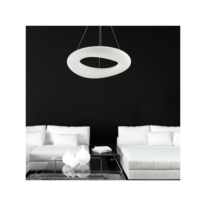 Lampe Design suspendue LIMA 46cm LED 23W 4000K - blanc