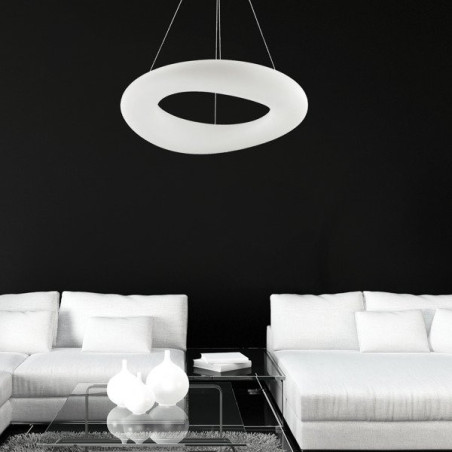 Lampe Design suspendue LIMA 46cm LED 23W 4000K - blanc