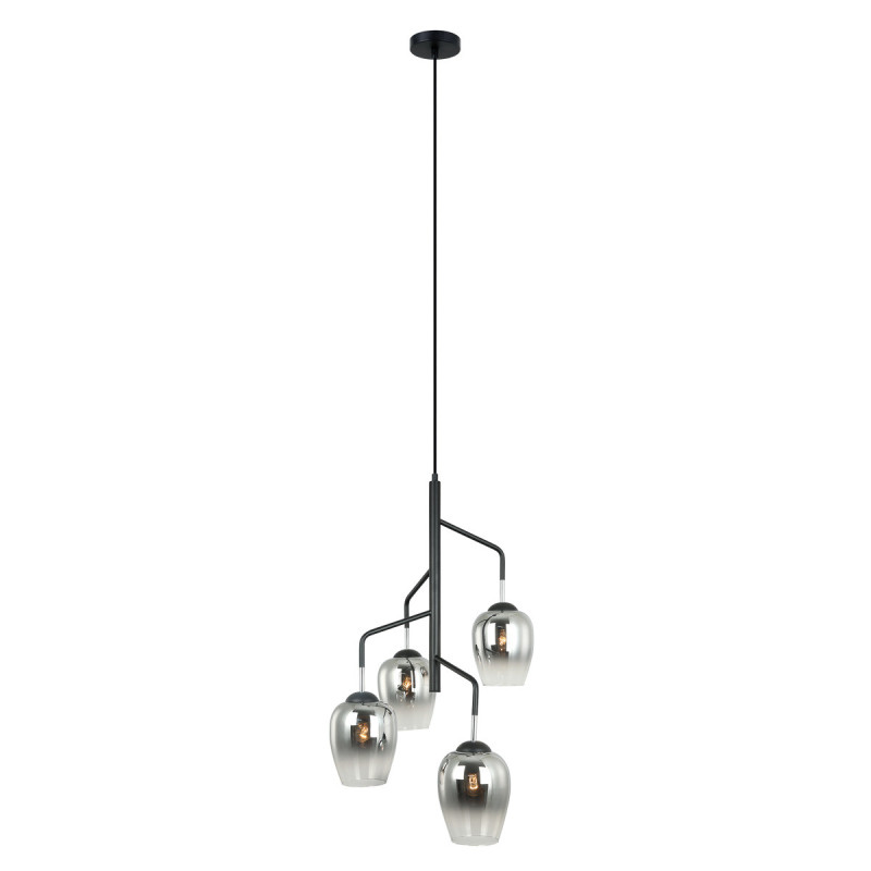 Suspension luminaire LESLA 4xE27 - chrome