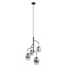 Suspension luminaire LESLA 4xE27 - chrome