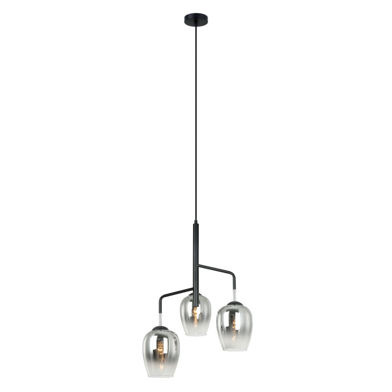 Lampe Suspendue design LESLA 3xE27 - chrome