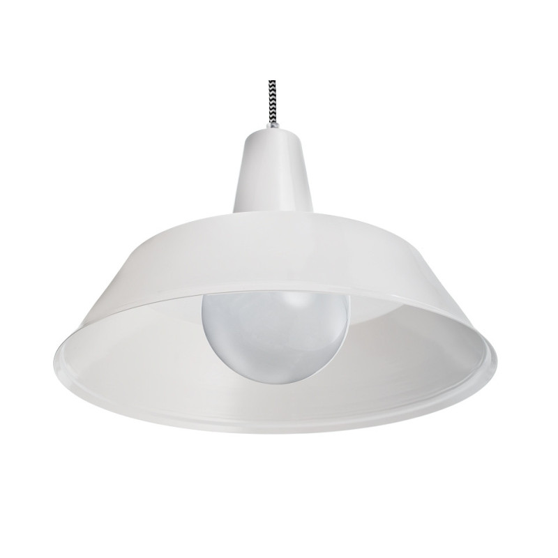 Suspension industrielle Design Loft Blues E27 - blanc