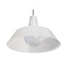 Suspension industrielle Design Loft Blues E27 - blanc