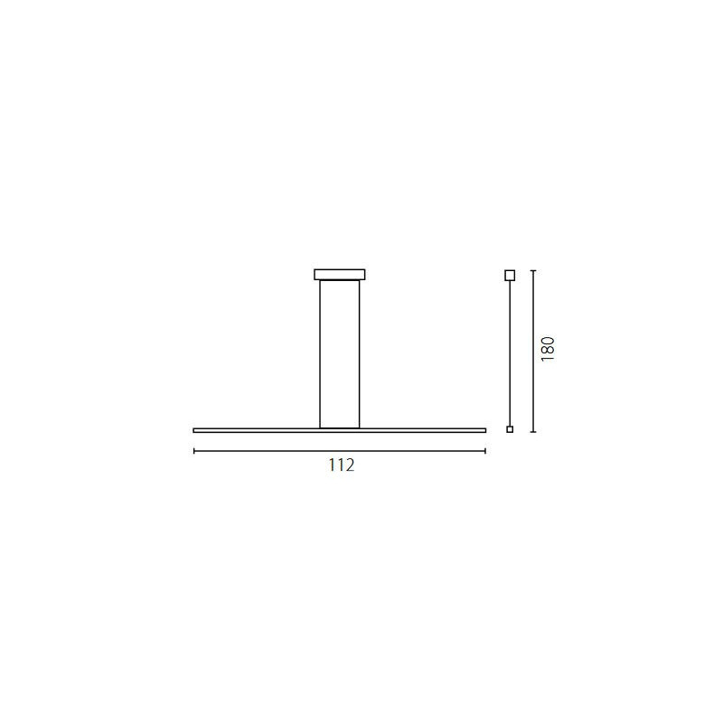 Luminaire Design suspendue LISTWA 112 LED couleur 15W 3000K - couleur au choix