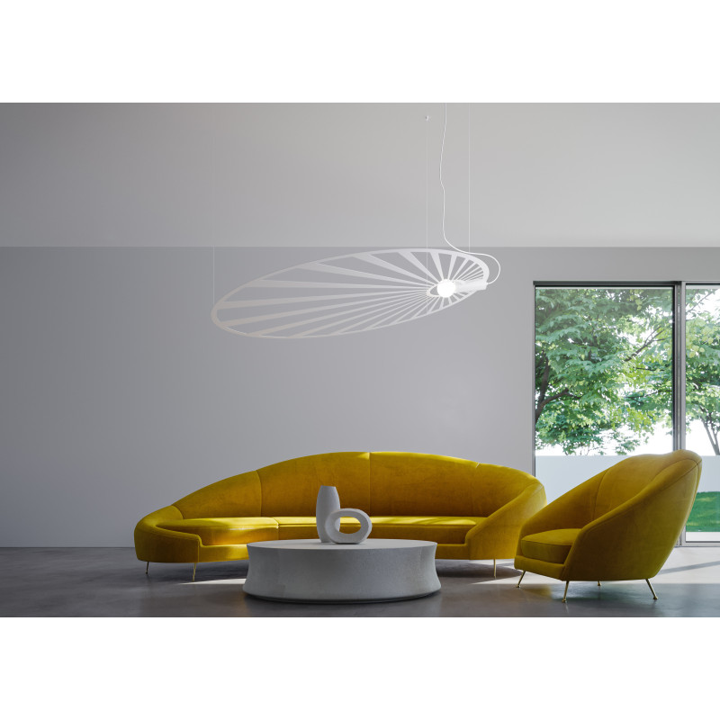 Suspension luminaire design LEHDET E27 - blanc