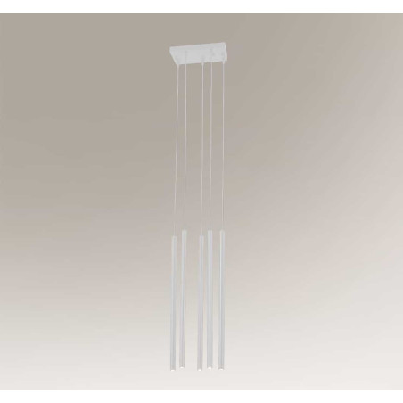 Suspension luminaire design KOSAME 5xG9 - blanc