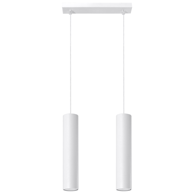 Lampe Suspendue design LAGOS 2 GU10 - blanc