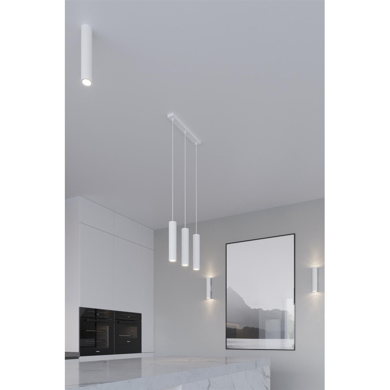 Suspension luminaire LAGOS 3xGU10 - blanc