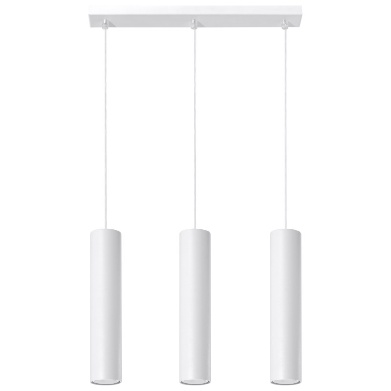 Suspension luminaire LAGOS 3 GU10 - blanc