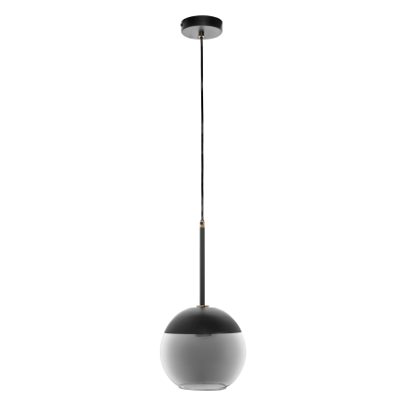 Lampe Suspendue design LARA 1P E27 - noir / argent