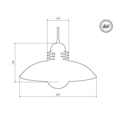Suspension industrielle Design Loft SOUL 02 E27 - gris