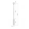 Lampe Suspendue design LUVO 1 GU10 - noir / gris