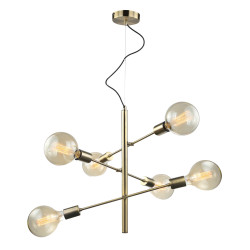 Lampe Suspendue design MADALYN 6xE27 - bronze antique