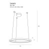 Lampe Design suspendue LUXURY LED 67W 3000K DIM - or