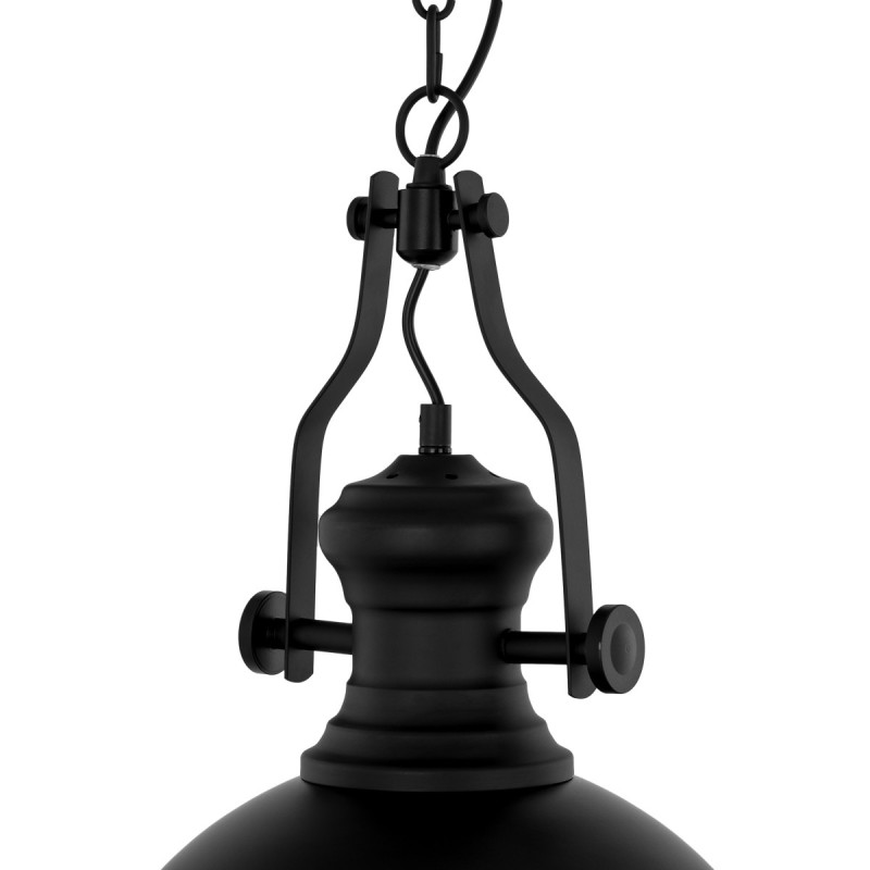 Lampe Suspendue industrielle MAEVA 32cm E27 - noir