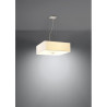 Lampe Suspendue avec abat-jour LOKKO 55x55 5xE27 - blanc