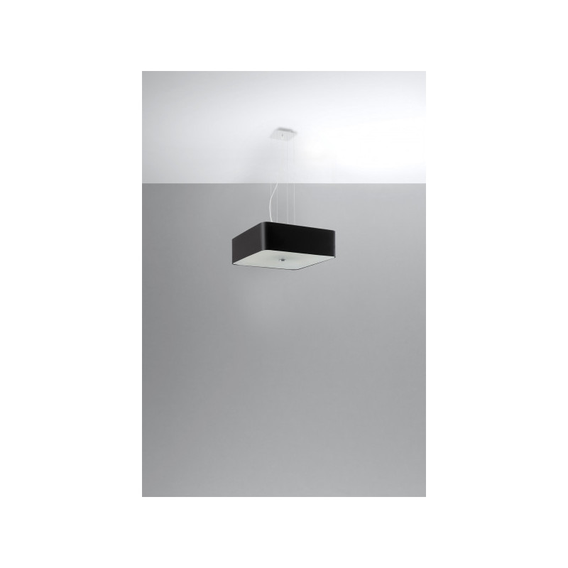 Lampe Suspendue avec abat-jour LOKKO 45x45 5xE27 - noir