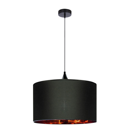 Lampe Suspendue design LONG 1 E27 - noir