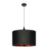 Lampe Suspendue design LONG 1 E27 - noir