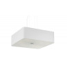 Lampe en suspension abat jour Design LOKKO 45x45 5xE27 - blanc