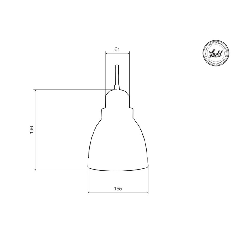 Suspension industrielle Design Loft T14 E27 - blanc