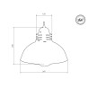 Lampe Suspendue industrielle Loft SOUL 04 E27 - blanc