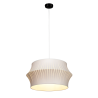 Lampe Suspendue avec abat-jou LOTUS E27 - noir / gris