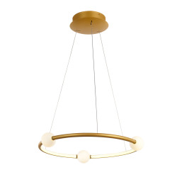 Lampe Design suspendue LOZANNA LED 36W 3000K - bronze antique / blanc