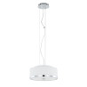 Lampe Suspendue avec abat-jour LORIS 2xE27 - chrome