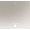 Lampe Suspendue design IKEDA E27 - blanc