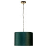 Lampe Suspendue avec abat-jou INGA E27 - vert / or