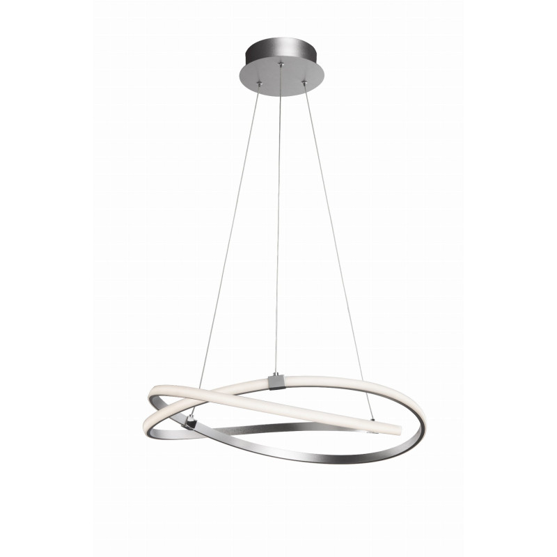 Luminaire Design suspendue INFINITY PLATA LED 60W 3000K DIM - chrome / argent